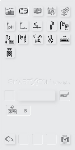 Page de l'interface du SmartXcon regroupant les différentes fonctions de contrôle du boitier et des périphériques